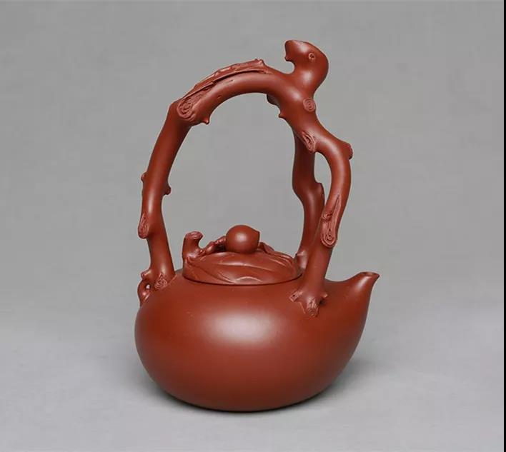 10種最美花器提梁壺，精美別致雕花紫砂壺!