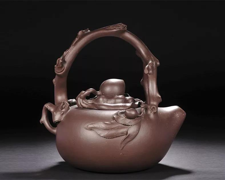 10種最美花器提梁壺，精美別致雕花紫砂壺!